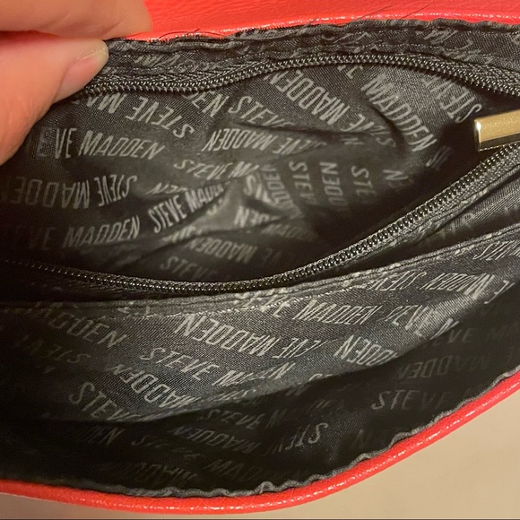 Steve Madden Bjules Coral Crossbody Bag like New statement Purse Card Zipper - Picture 8 of 11